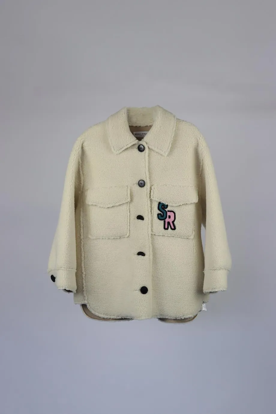 SONIA RYKIEL KIDS GIRLS FAUX SHEARLING JACKET 8 YEARS