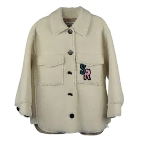 SONIA RYKIEL KIDS GIRLS FAUX SHEARLING JACKET 8 YEARS
