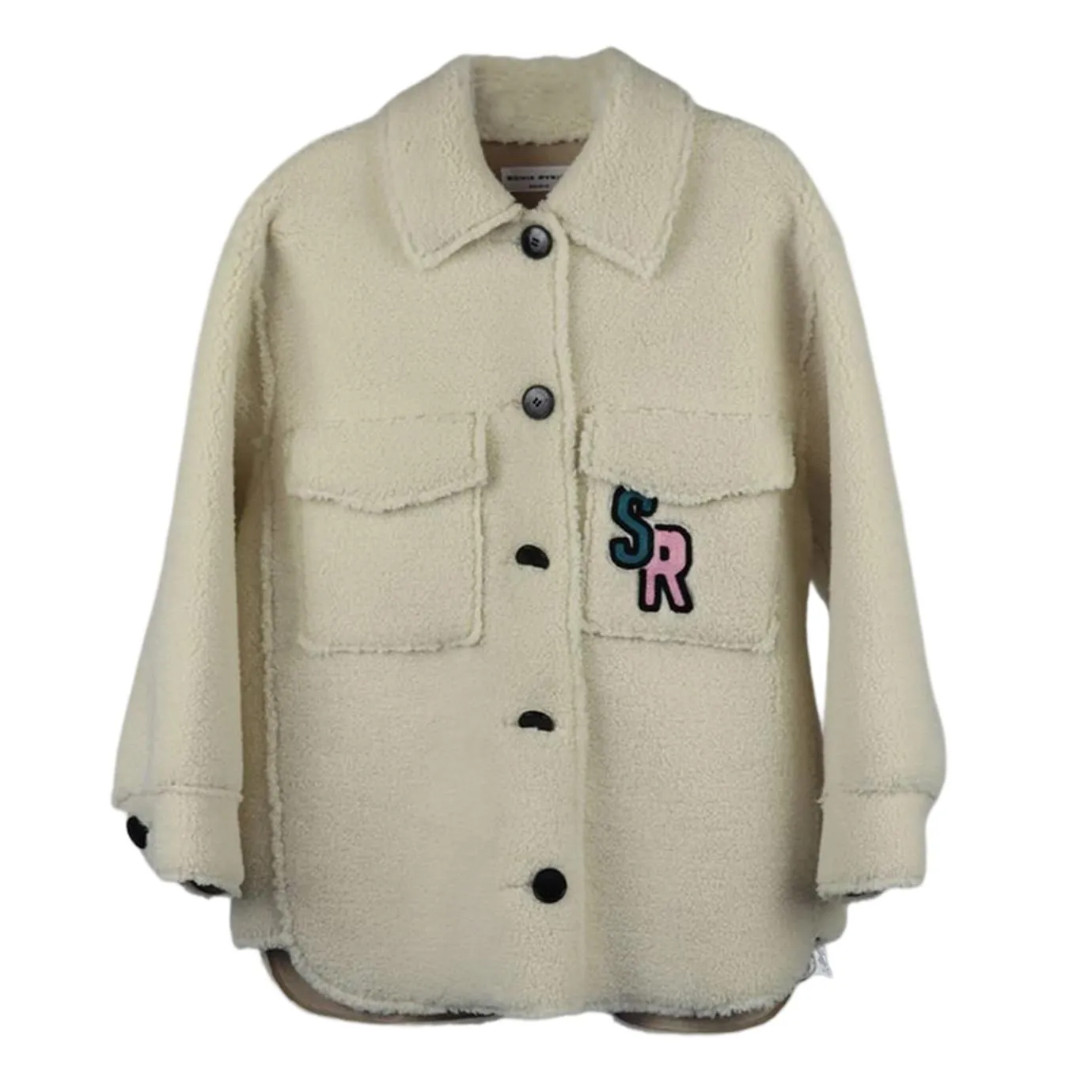 SONIA RYKIEL KIDS GIRLS FAUX SHEARLING JACKET 8 YEARS