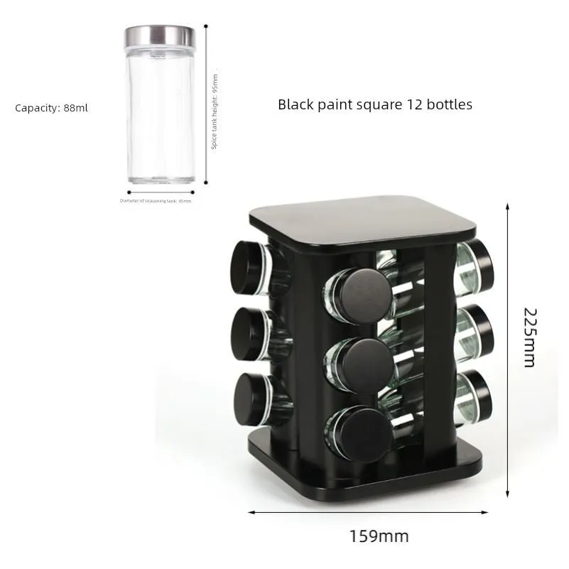 Stainless Steel Multi-Layer Rotary Kitchen Storage Rack