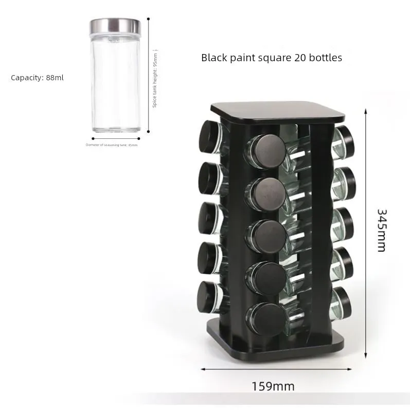 Stainless Steel Multi-Layer Rotary Kitchen Storage Rack