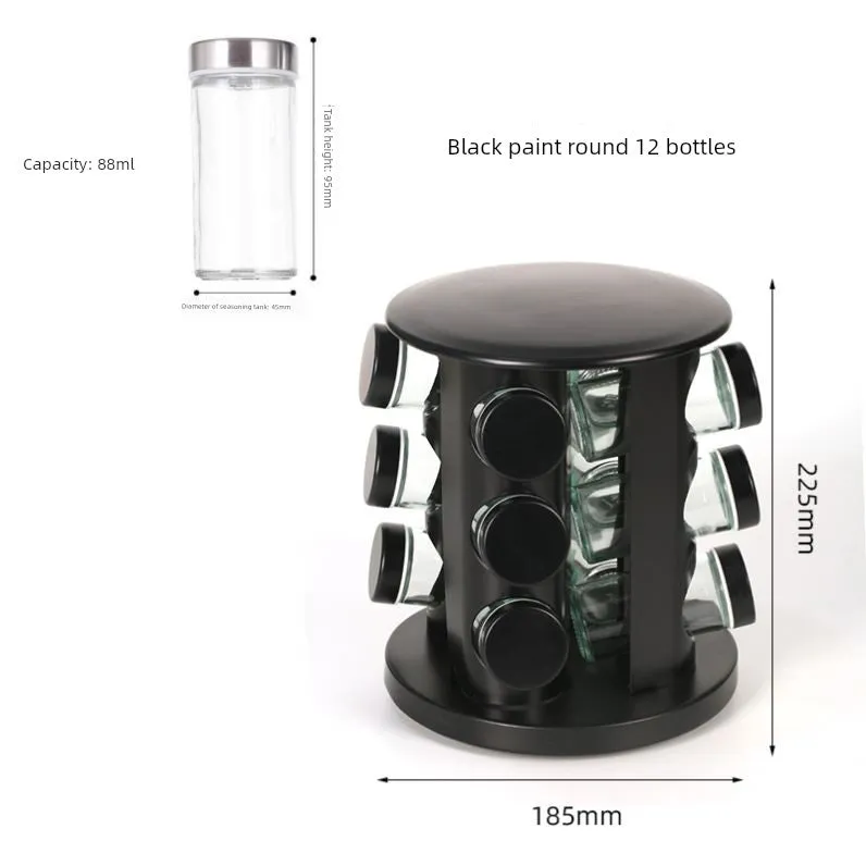 Stainless Steel Multi-Layer Rotary Kitchen Storage Rack