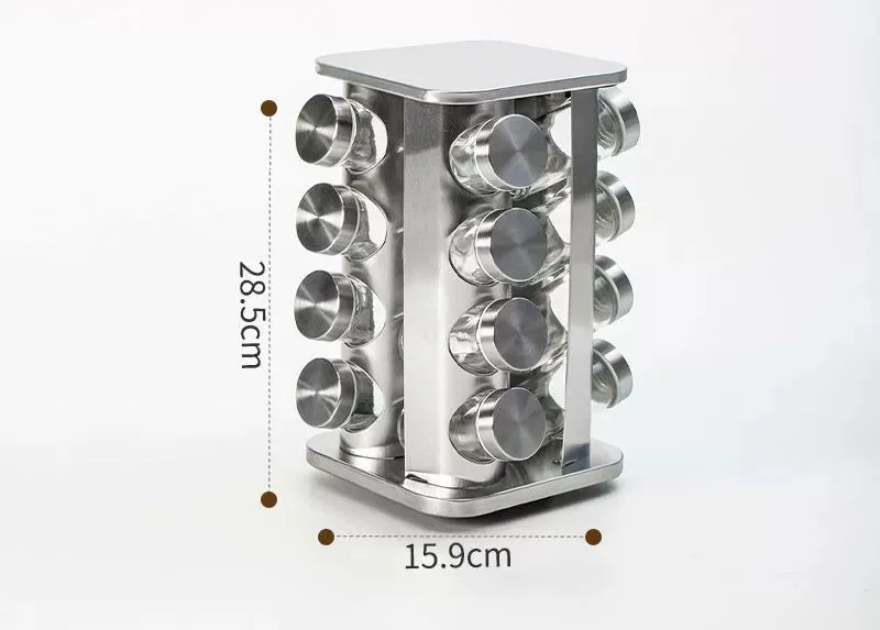 Stainless Steel Multi-Layer Rotary Kitchen Storage Rack