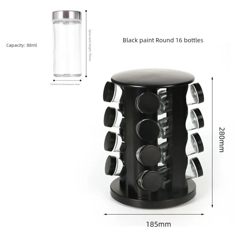 Stainless Steel Multi-Layer Rotary Kitchen Storage Rack