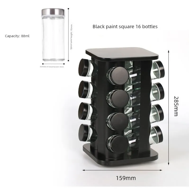 Stainless Steel Multi-Layer Rotary Kitchen Storage Rack