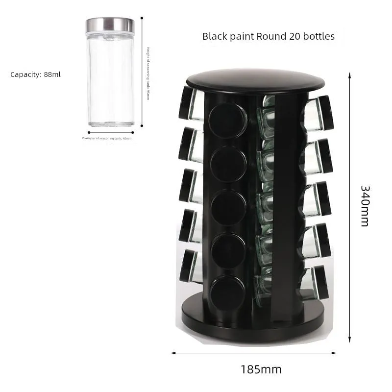 Stainless Steel Multi-Layer Rotary Kitchen Storage Rack