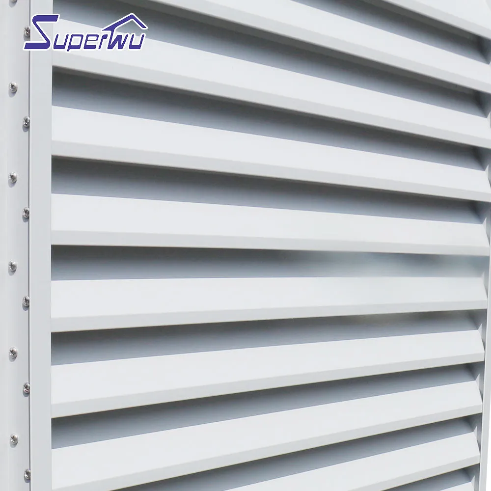 Superwu AS2208 Outdoor external aluminium alloy insulating glass sun shading louvre