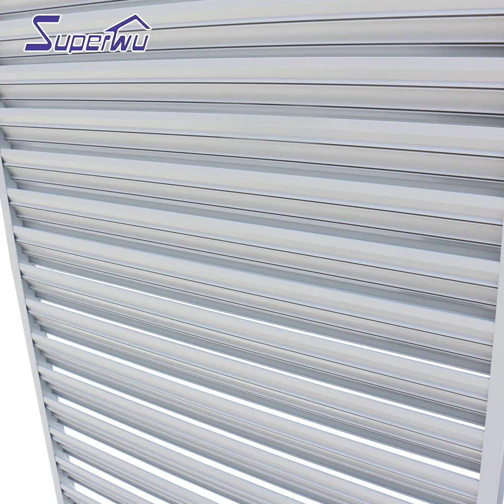 Superwu AS2208 Outdoor external aluminium alloy insulating glass sun shading louvre