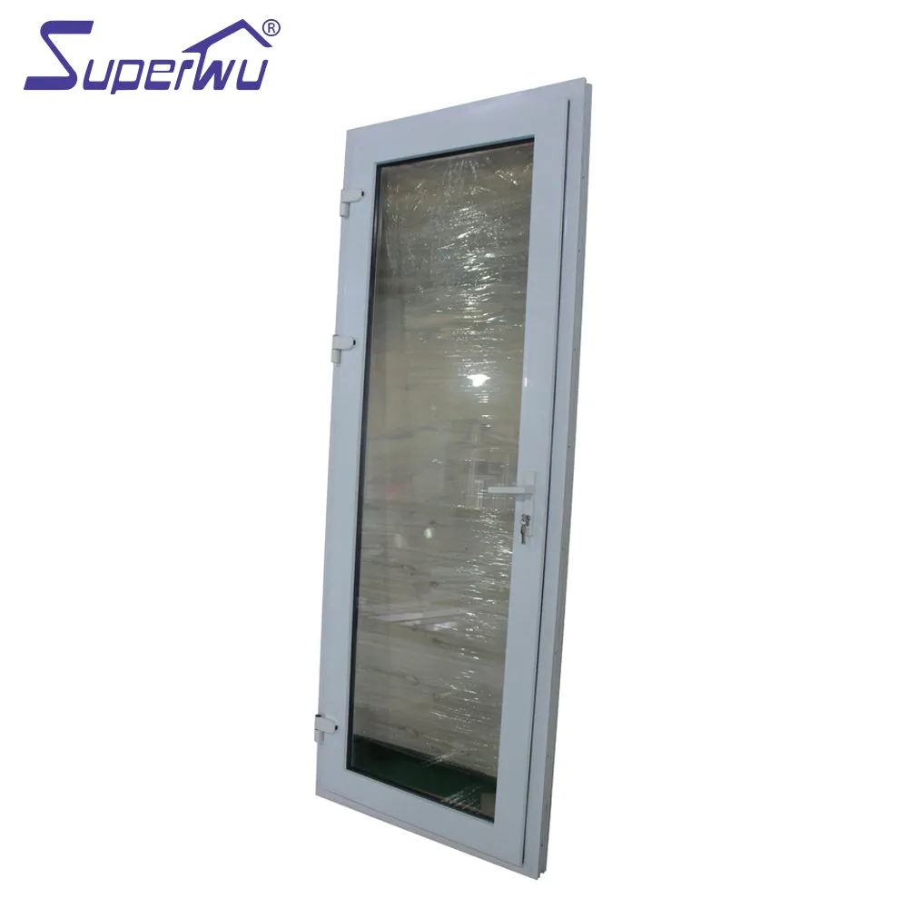Superwu Hurrican proof double glass insulating glass aluminium casement door