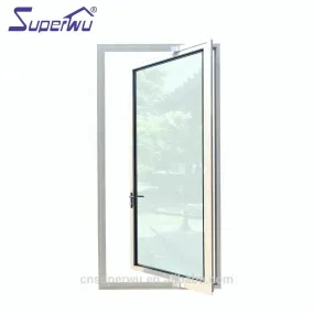 Superwu Pivot Entry Door AAMA,NFRC,DADE Florida Test Aluminum with AS2208 Certificated Insulating Glass Interior Swing Aluminum Alloy