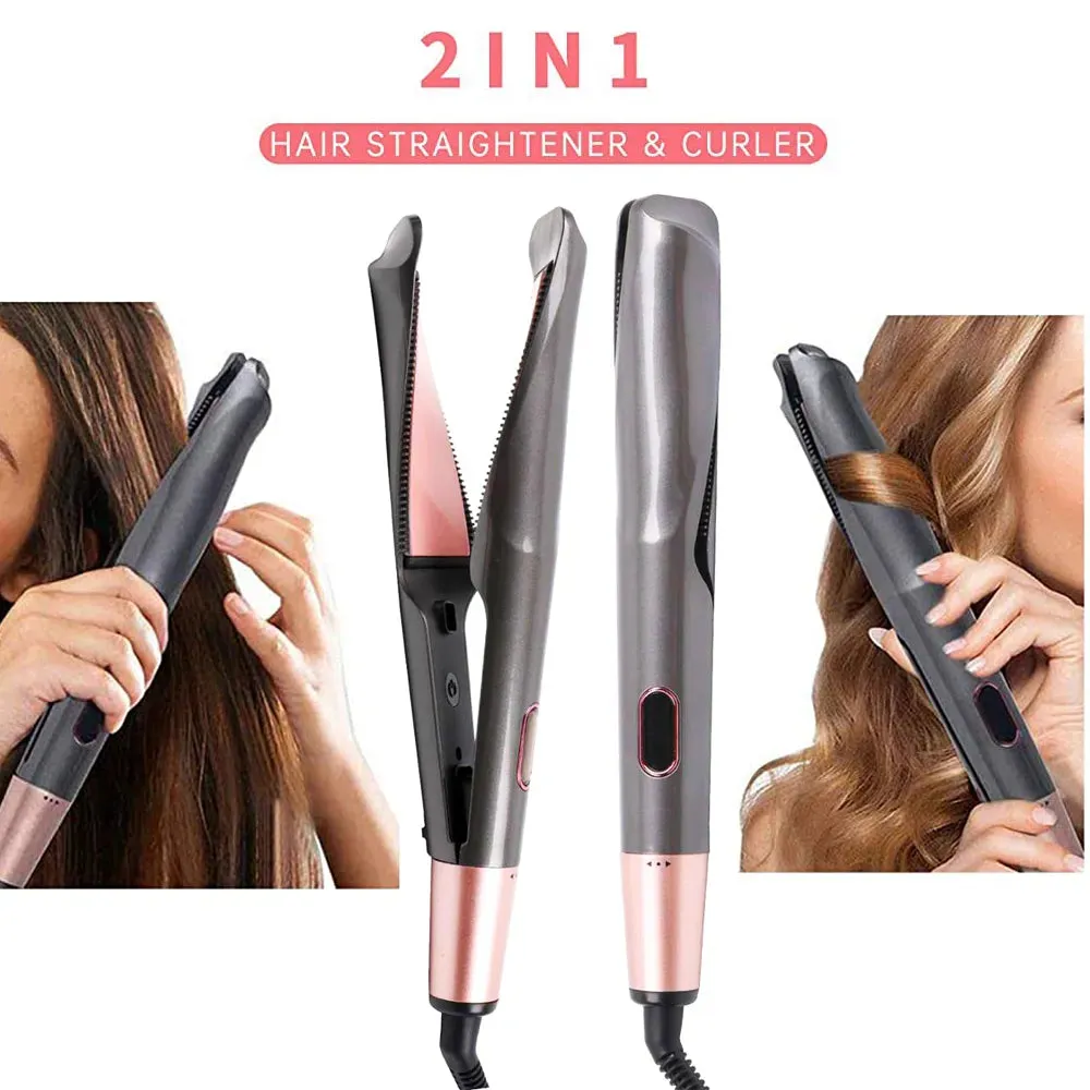 TEEK - 2 in 1 Twist Hair Straightening Curling Iron