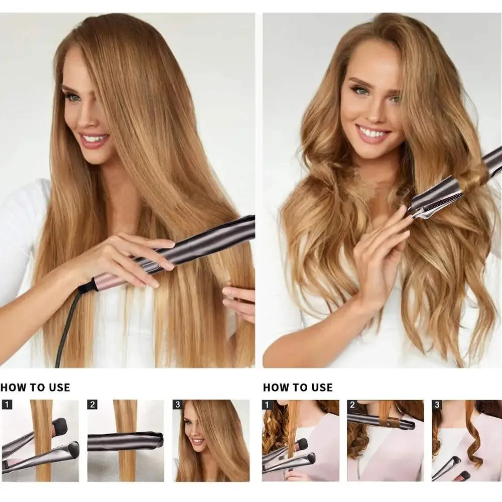 TEEK - 2 in 1 Twist Hair Straightening Curling Iron
