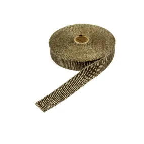 Thermo-Tec 1" Wide Exhaust Wrap 50 ft Roll Woven Fiberglass Carbon Fiber Look - Each