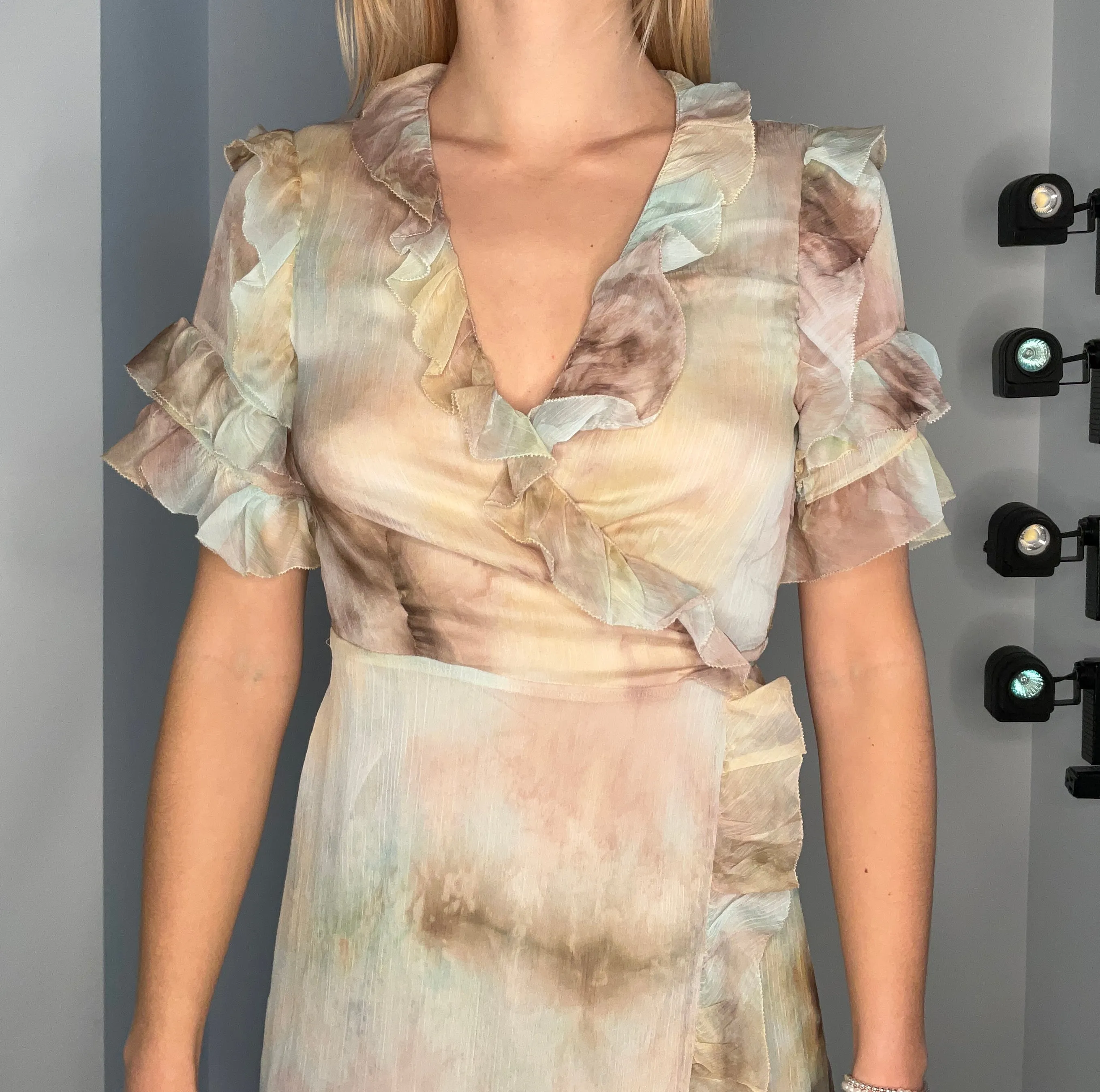 TIE DYE WRAP DRESS