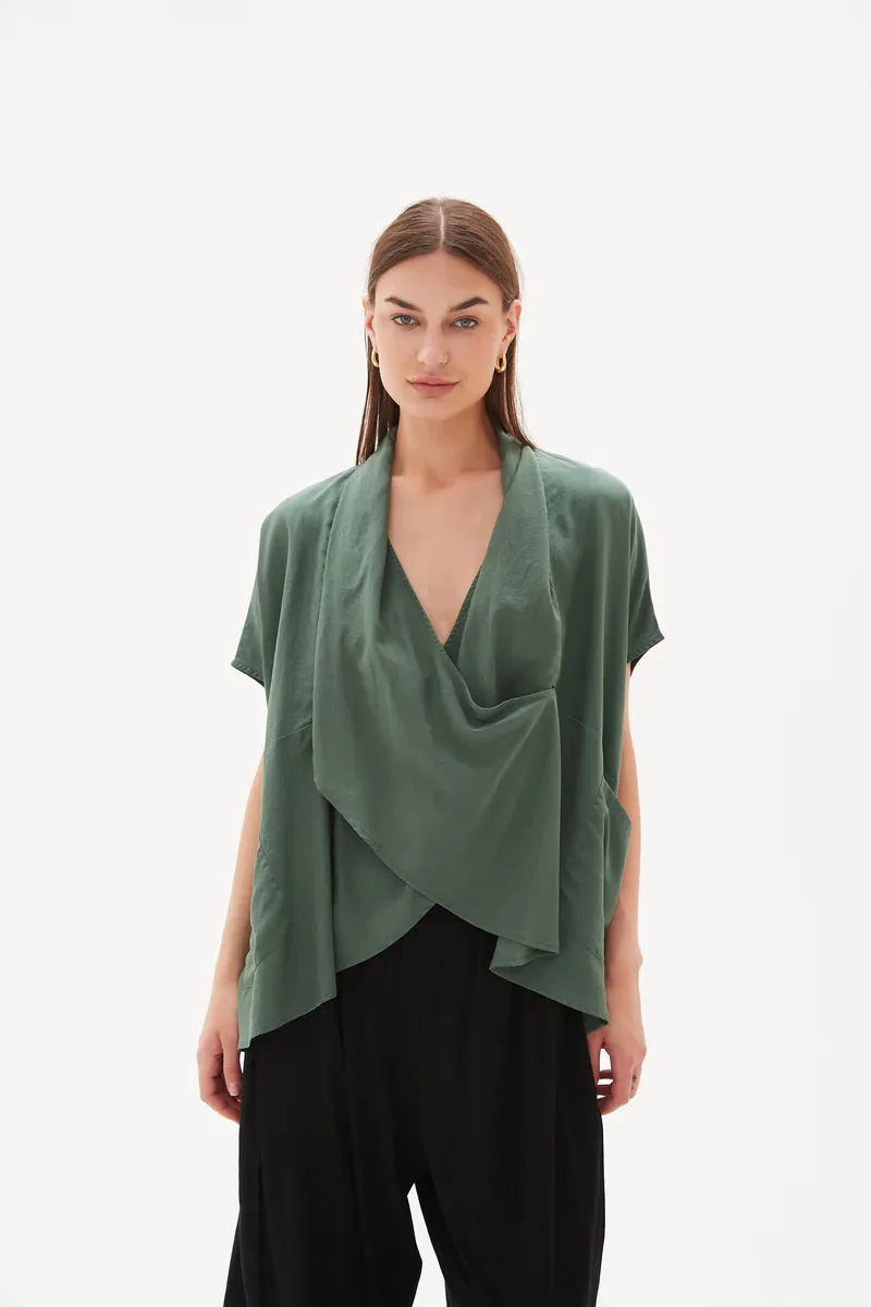 Tirelli Wrap Front Top