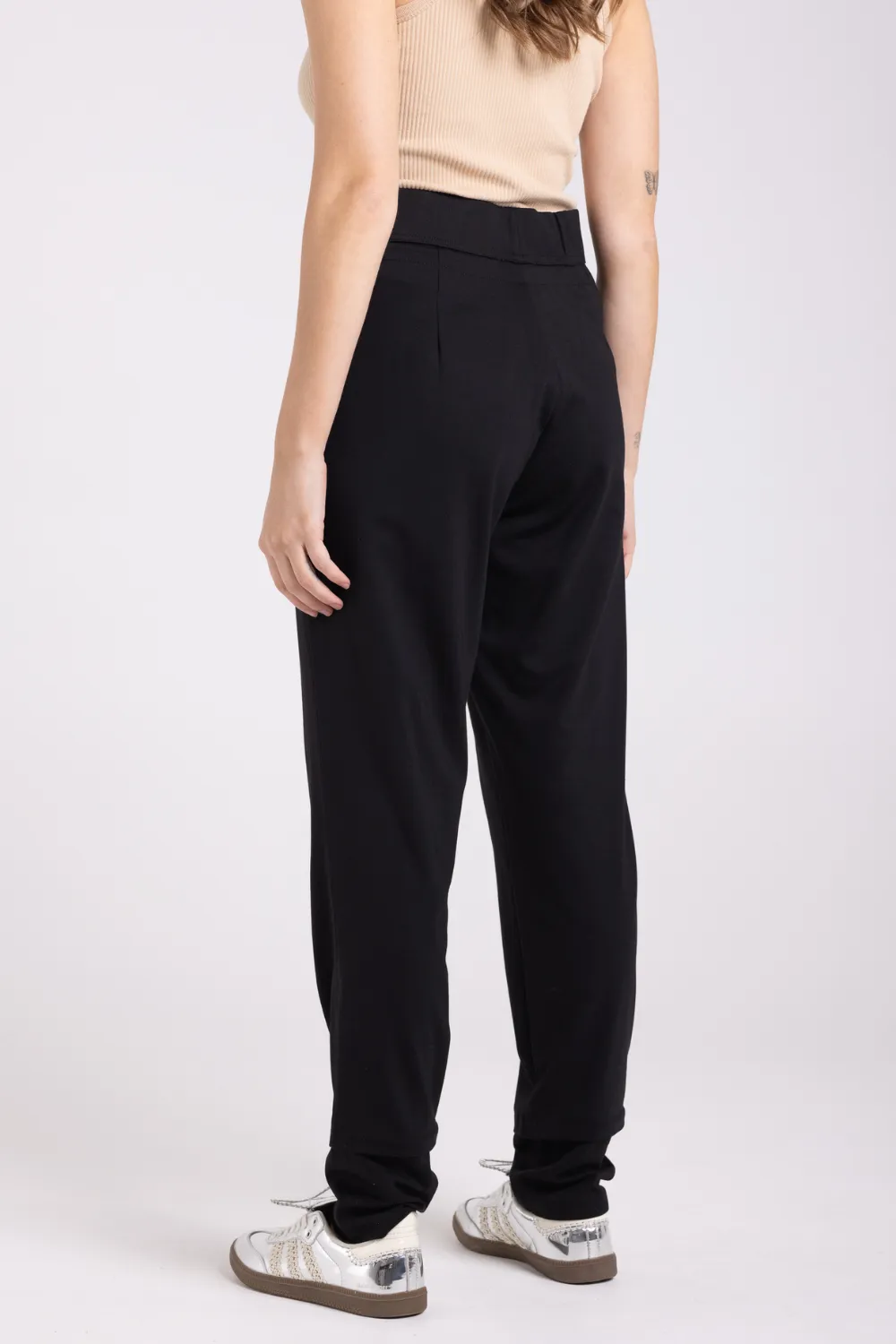 Two T's Ponte Panelled Pant Black