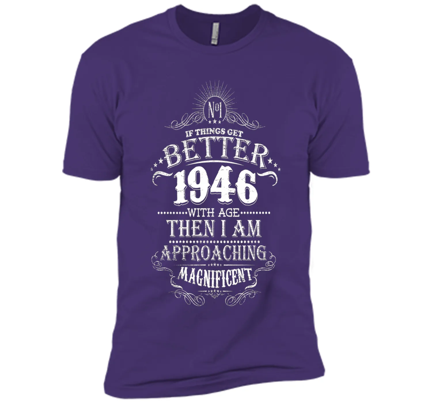 Vintage 1946 Birthday T-Shirt 70 Years Old Gift
