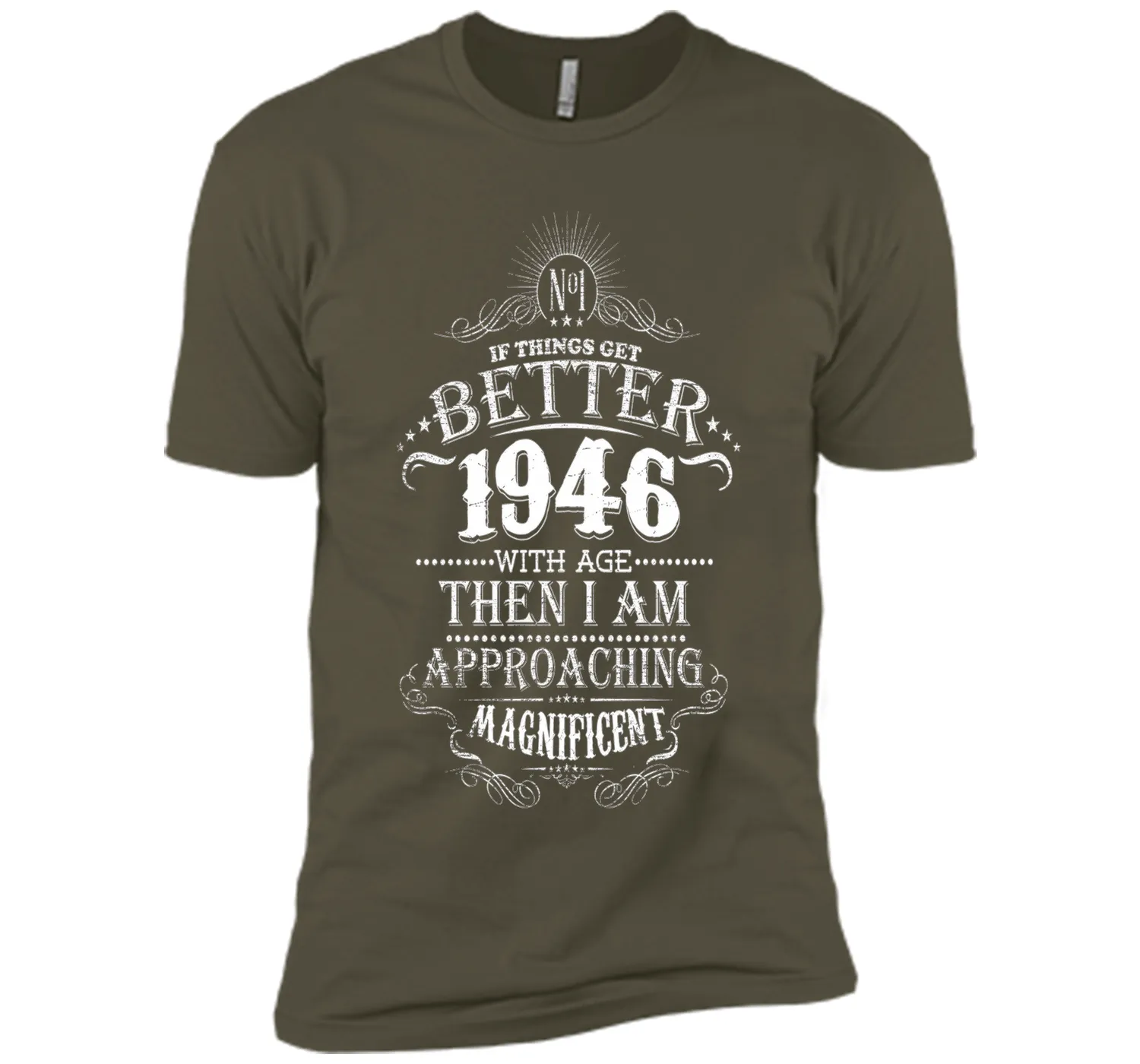 Vintage 1946 Birthday T-Shirt 70 Years Old Gift