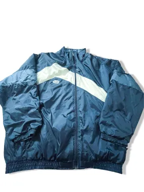 Vintage Men's Millennium sport Navy large polyester full zip track top|L31W23|SKU3887