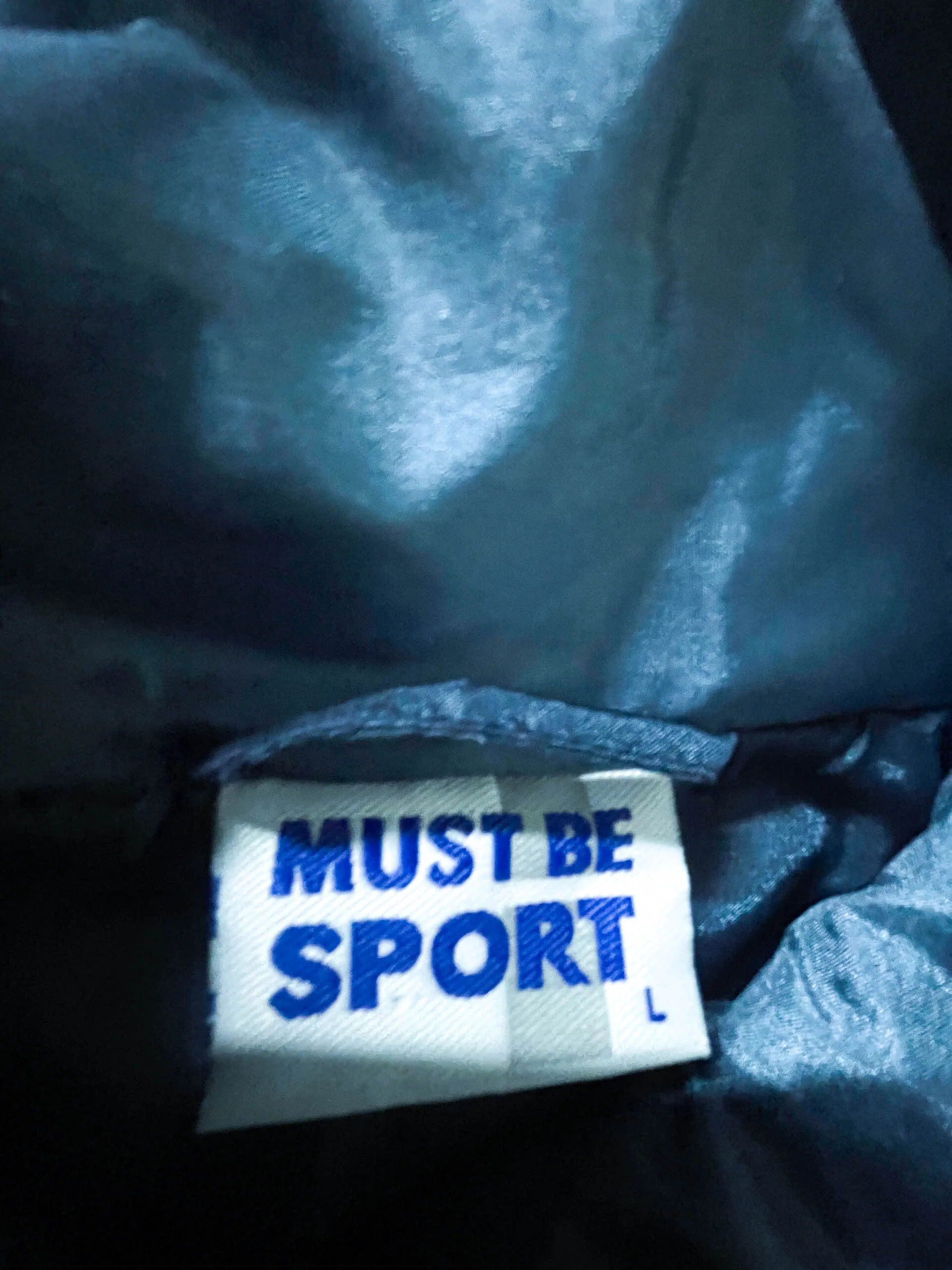 Vintage Men's Millennium sport Navy large polyester full zip track top|L31W23|SKU3887