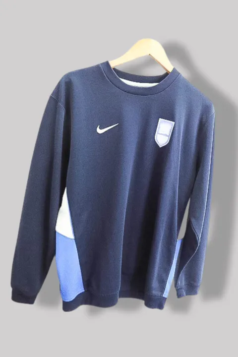 Vintage Nike Navy medium solid regular fit sweatshirt