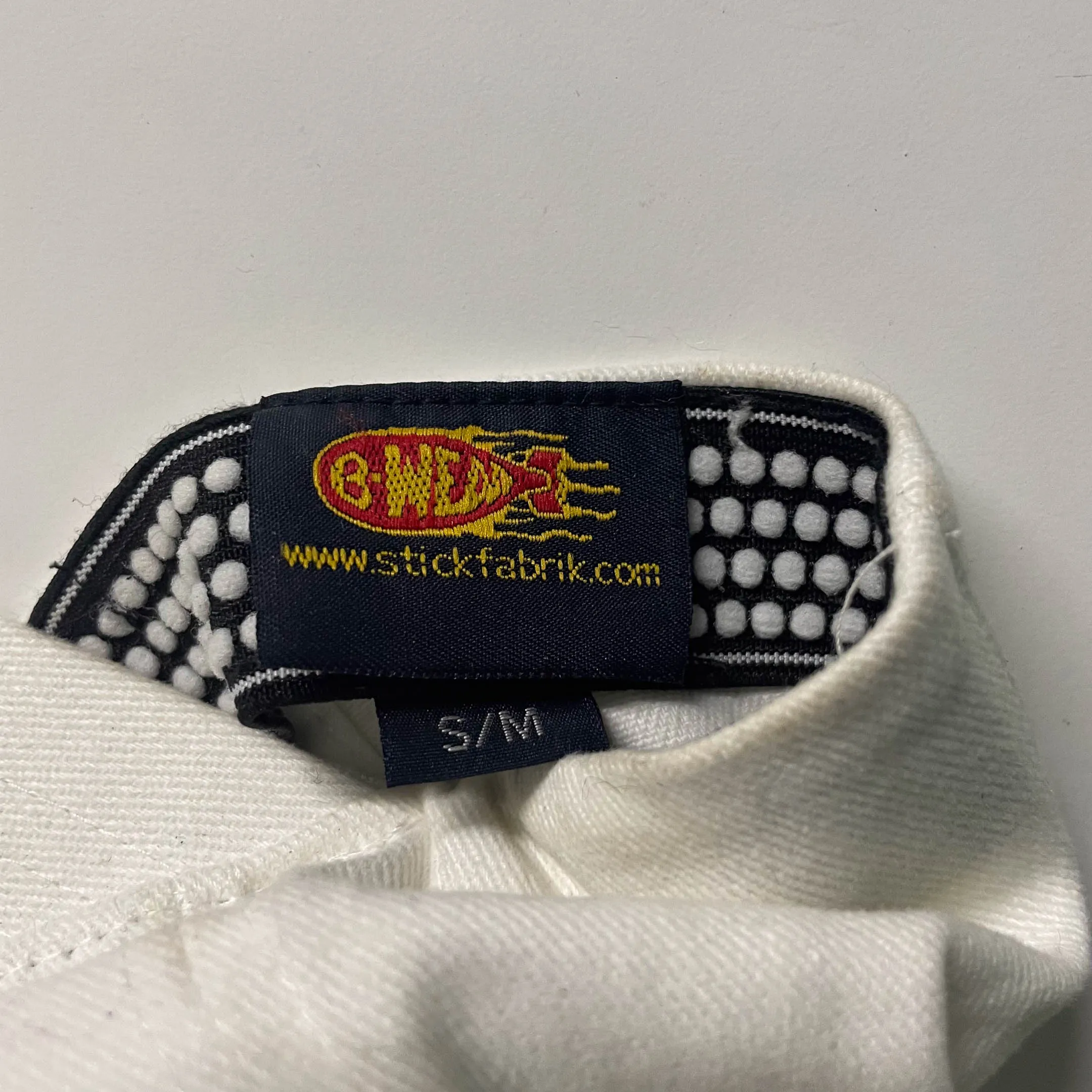 Vintage Stickfabrik.com big logo white baseball cap