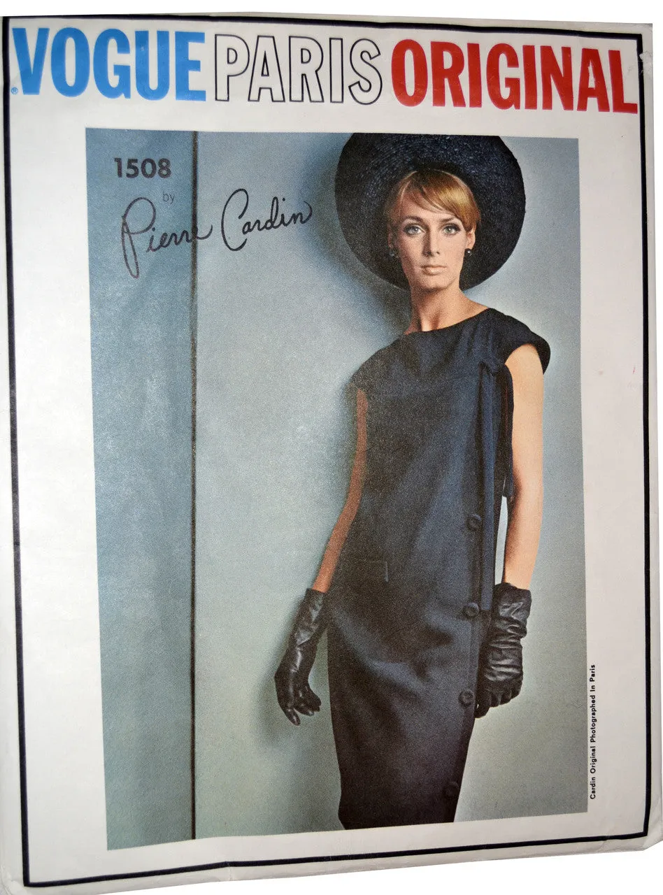 Vogue Paris Original 1508 Pierre Cardin Dress Pattern 32B