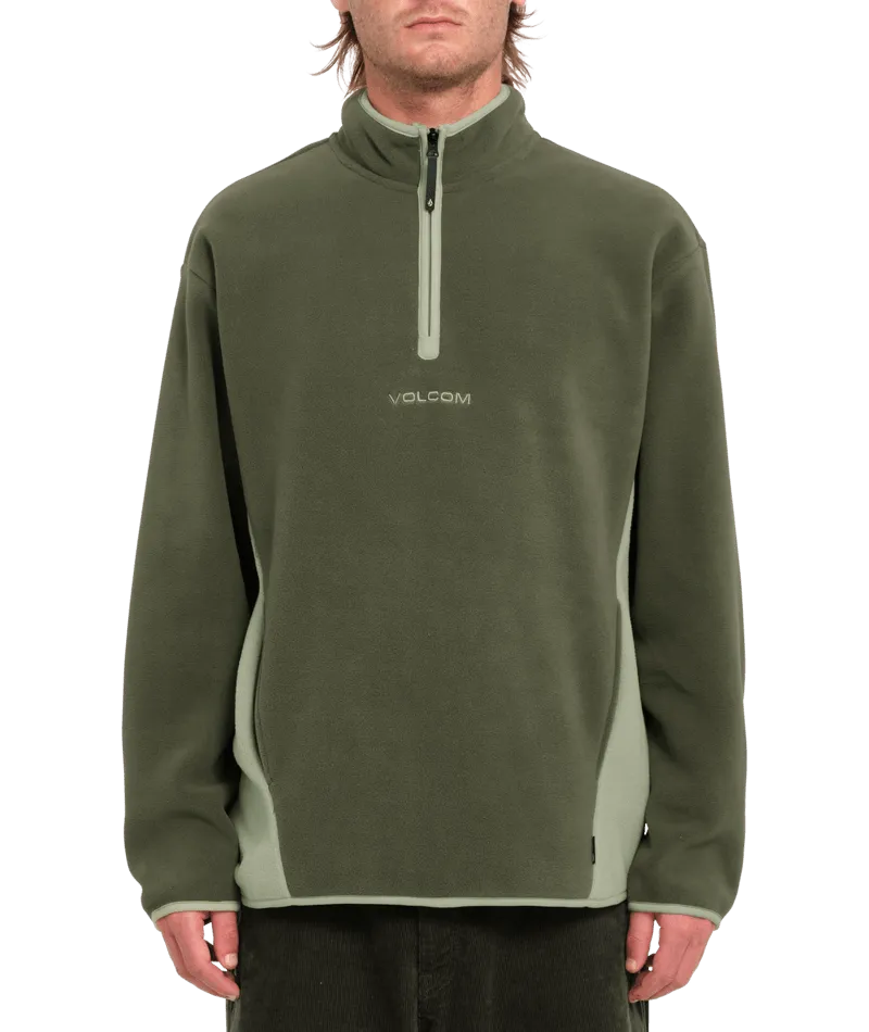 Volcom Error 92 Mens Mock Neck Sweater - Winter Moss