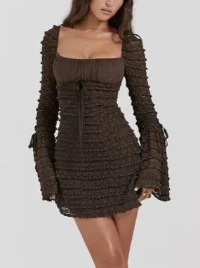 Vvsha Cora Layered Mini Dress