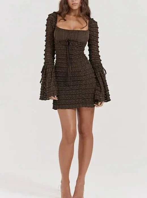 Vvsha Cora Layered Mini Dress