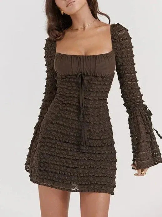 Vvsha Cora Layered Mini Dress