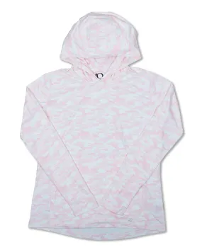 Women Blacks Beach Hoodie - Pink Camo