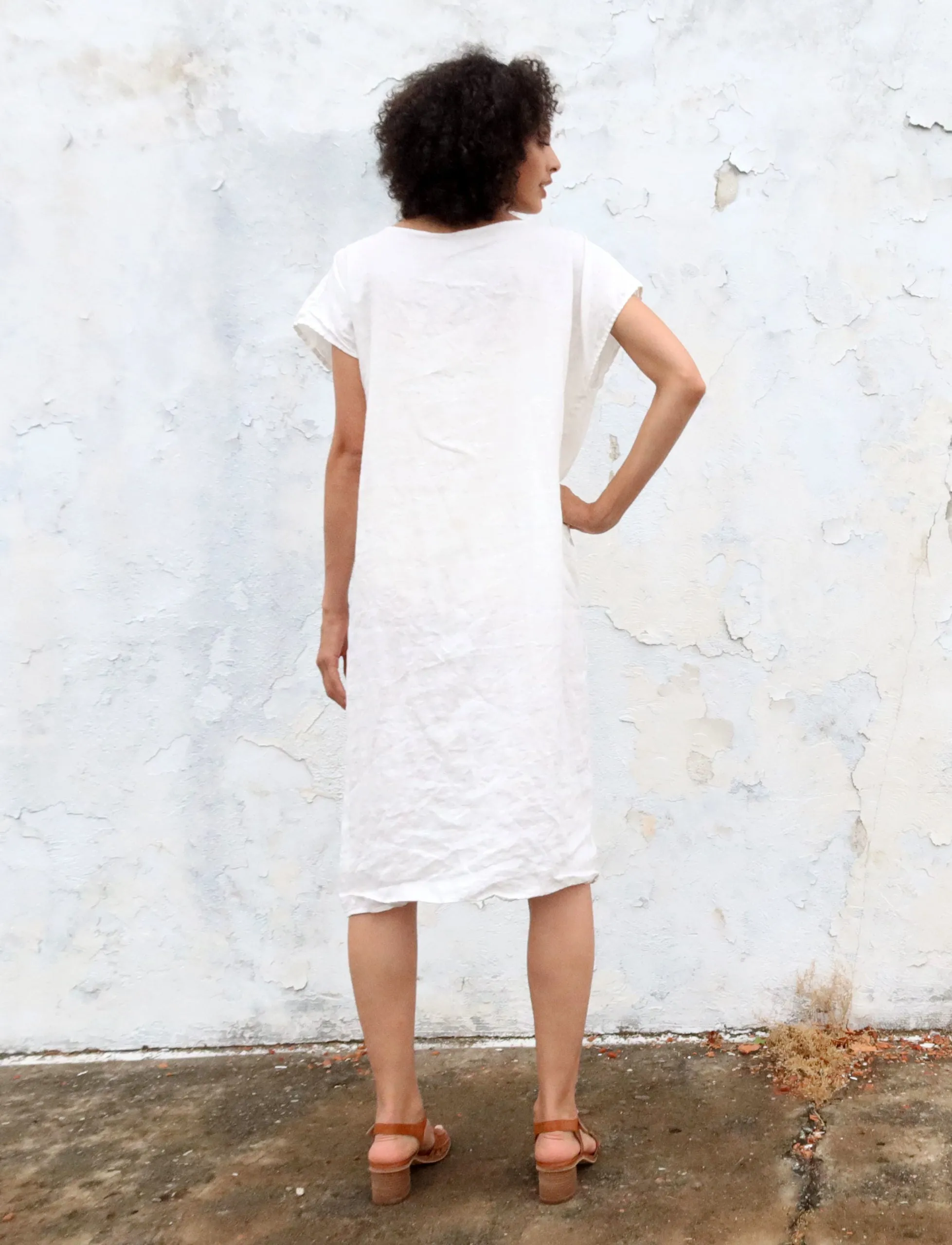Wrap Origami Below Knee Kaftan