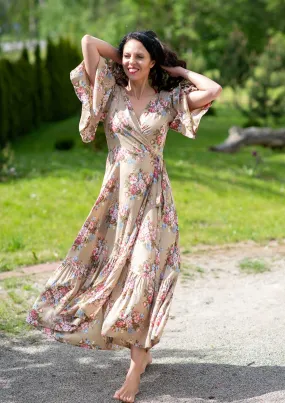 Wrap Regina Brown Dress